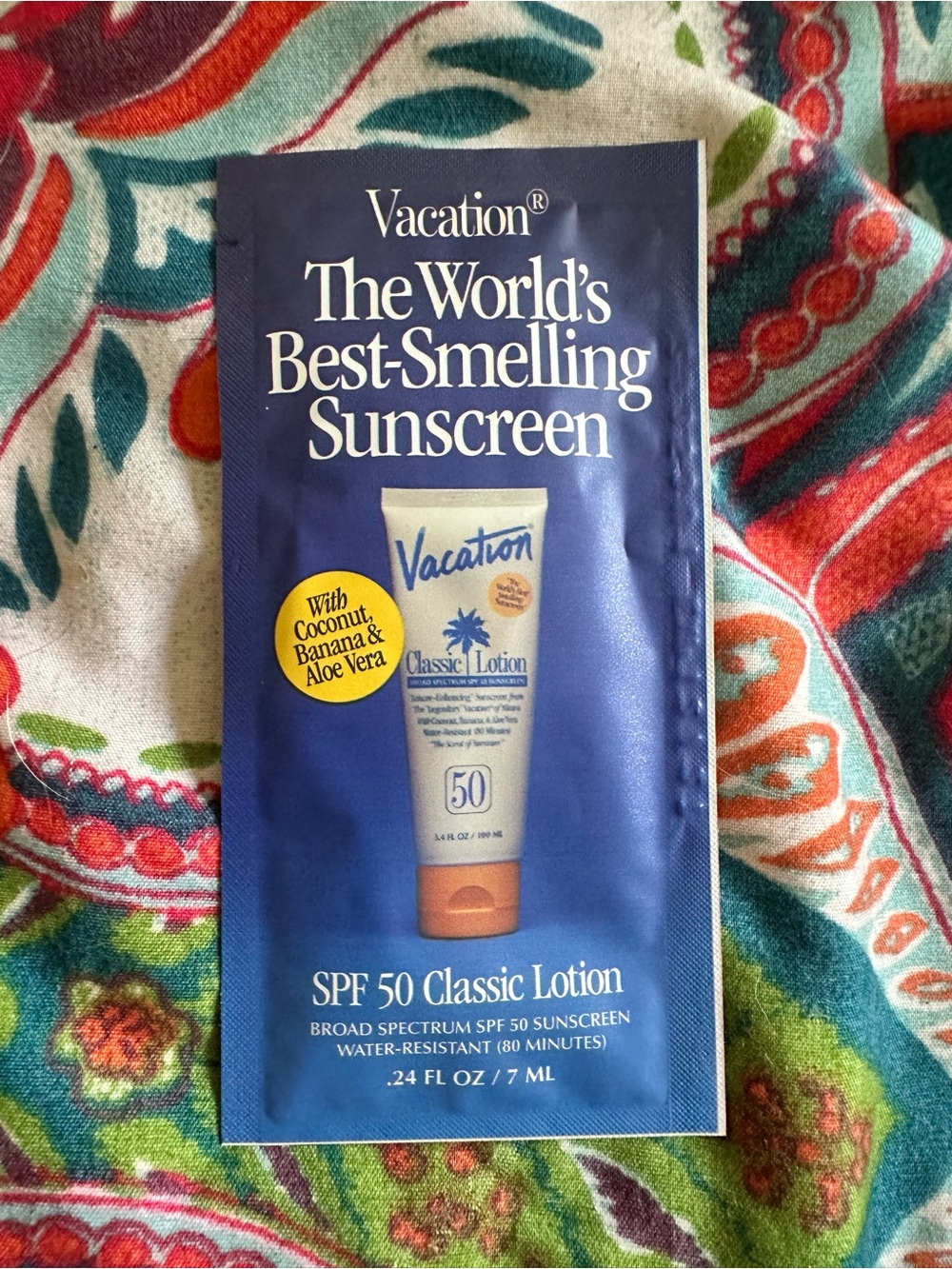 Vacation SPF 50 Classic Lotion Sunscreen - Blue and White